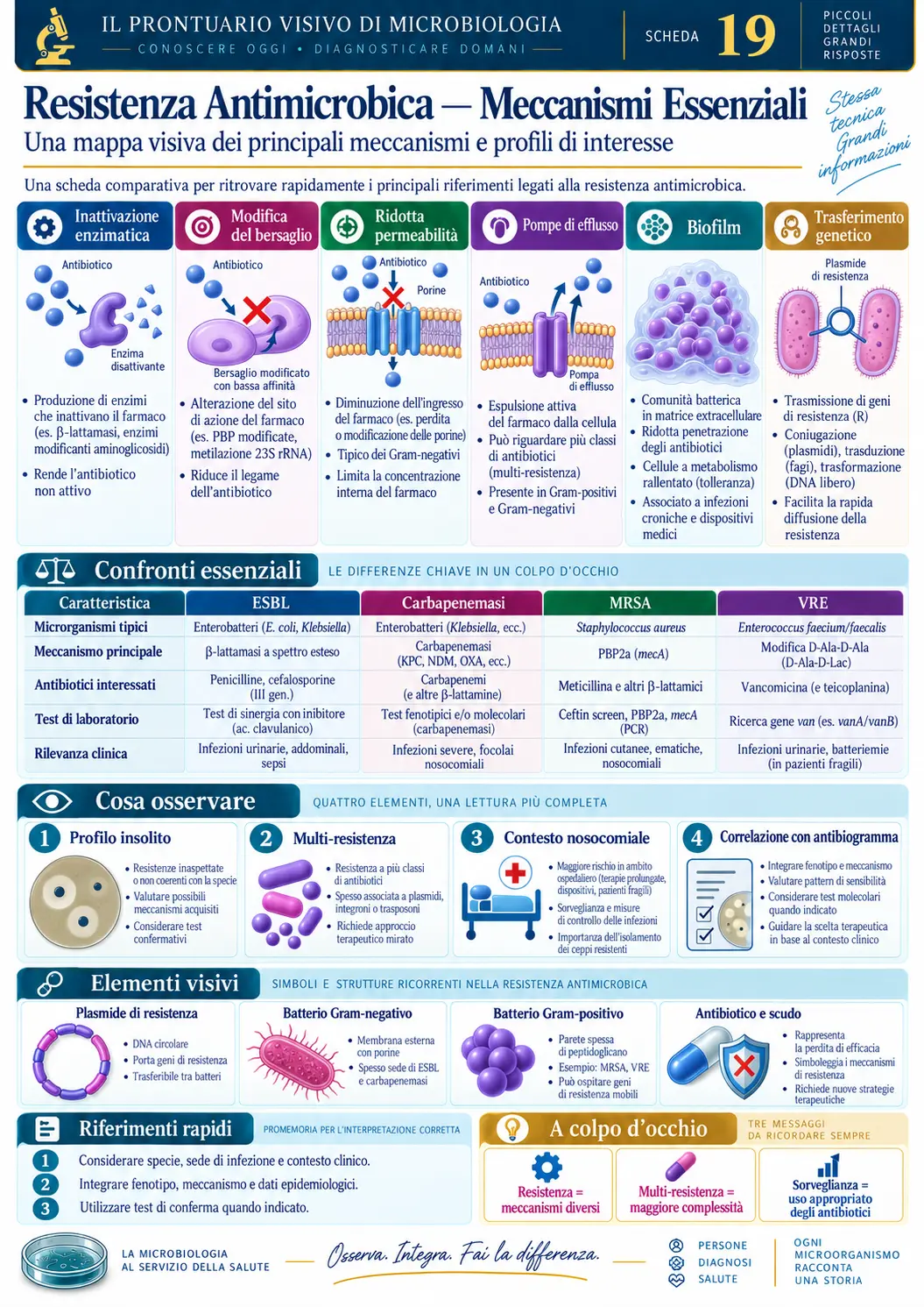Resistenza Antimicrobica — Meccanismi Essenziali